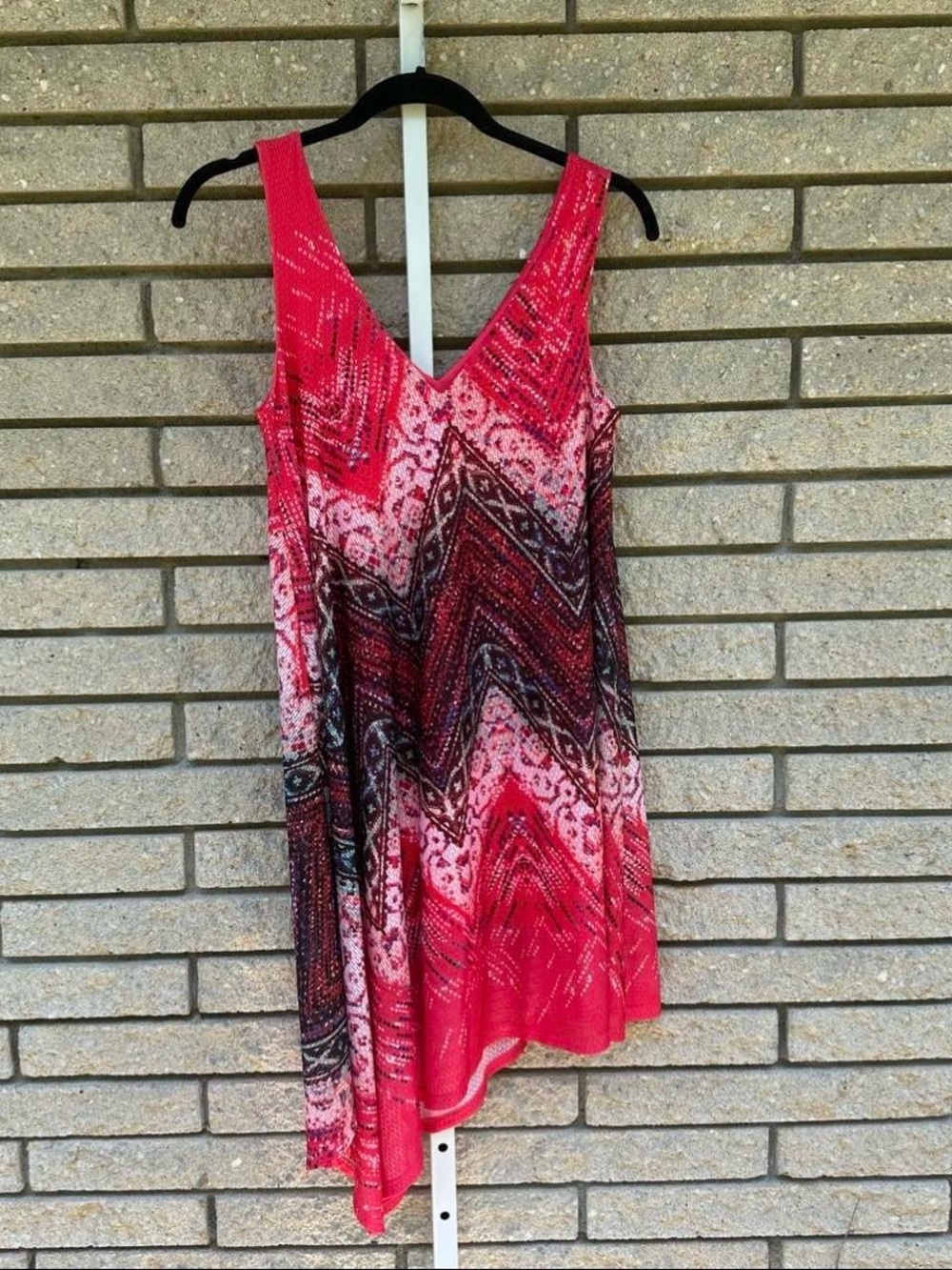 Pink Cato asymmetrical dress with a flowy design